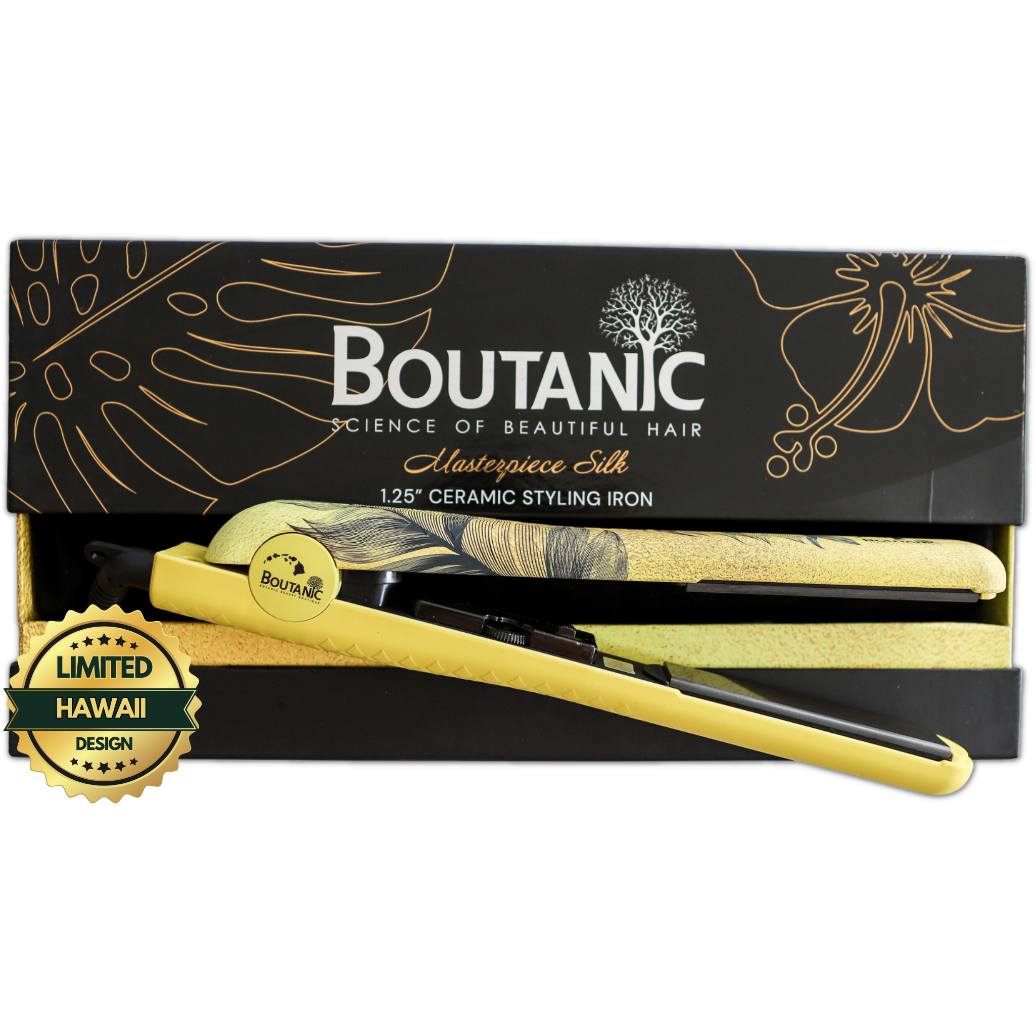 ハワイ限定・稀少柄*Boutanic(ボタニック)セラミック製ヘア ハワイ限定・稀少柄*Boutanic(ボタニック)セラミック製ヘア