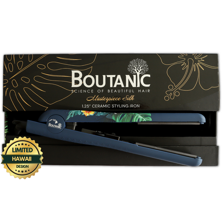 MASTERPIECE BLUE ALOHA PRINT | 1.25" Ceramic Styling Iron